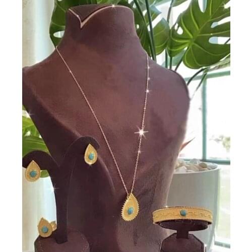 Janekelly 4pcs Bridal Zirconia Full Jewelry Sets For Women Party, Luxury Dubai Nigeria CZ Crystal Wedding necklace sets