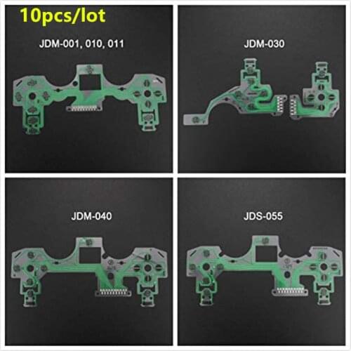 10 Pcs for Playstation 4 PS4 PRO Slim Controller Gamepad Conductive Film Conducting Film Keypad flex Cable JDM 050 040 030 011