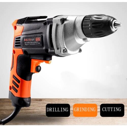 220V 1380W High Power Multifunction Torque Electric Drill High Power Double Reduction Electric Hand Drill For Perforator