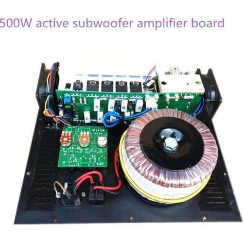 Mono Subwoofer Amplifier 500W active subwoofer amplifier board pure Bass Output home subwoofer amplifier board
