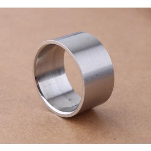 Wedding rings 2014 new design shiny side sliver 316L titanium steel Light version glossy The polished 1.2CM rings high quality