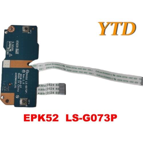 Original for HP Pavilion 15-DA 15-DB Touchpad Mouse Button Board With Cable EPK52 LS-G073P tested good free shipping