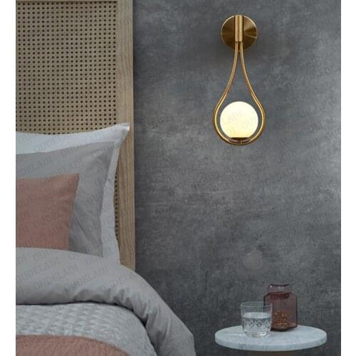 Post modern Personality Fashion Creative Nordic Wall lamp American Simple Retro Living room Bedroom Bedside lamp Decoration