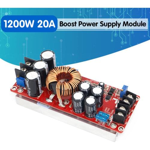 1200W 20A DC Converter Boost Step-up Power Supply Module IN 8-60V OUT 12-83V