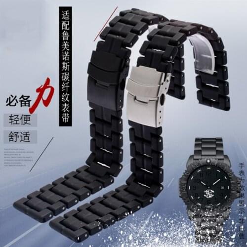 Plastic steel fiber watch strap suitable for Luminox military watch wristband 3050 3080 3150 8800 6402 mens bracelet accessorie