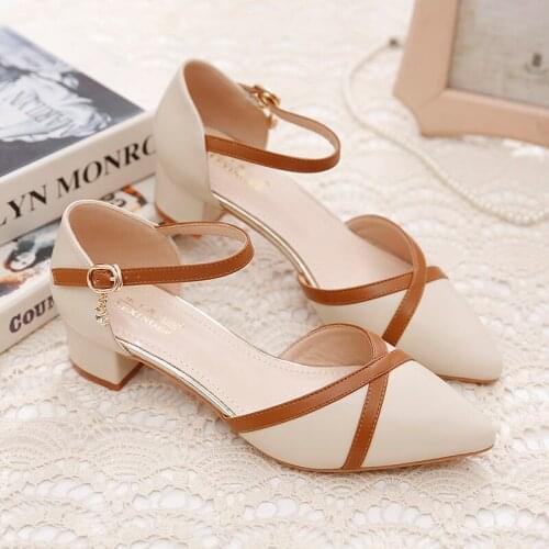 New Spring and Summer Women Sandals Pointed Toe Fashion Summer Female Sandals Buckle Strap Fashion Women Sandals