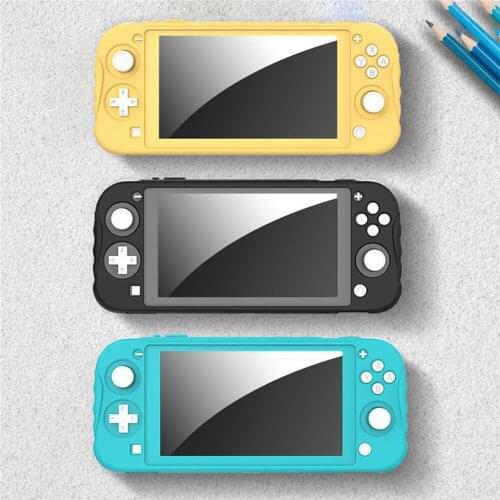 Silicone Case for Nintend Switch Lite Console Grip Game Over Pattern Fingerprint-proof Protective Skin Shell Cover