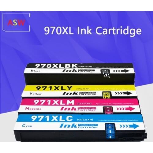 ASW For HP 970XL 971XL 970 971 XL Replacement Ink Cartridge for HP970 Officejet Pro X451dn X451dw X551 X576dw X476dw X476dn