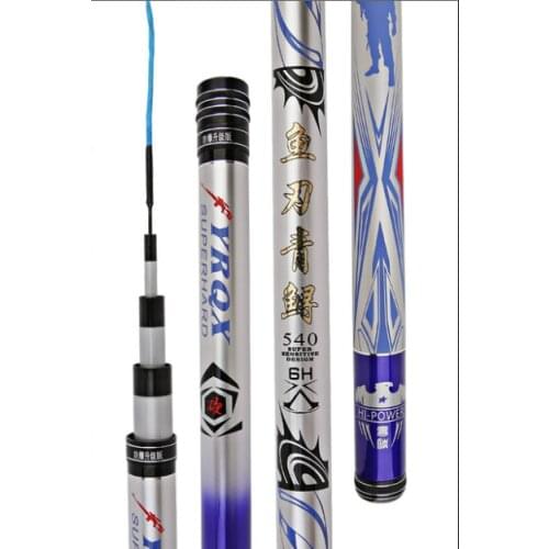 3.6m-9.0m Fishing rod 19 tune sturgeon rod for large fish power 6H Taiwan fishing rod high carbon pole fishing gear wholesale