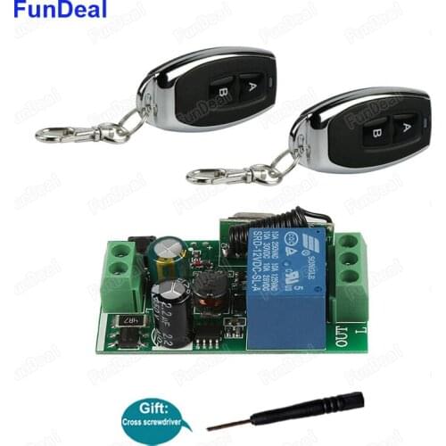 433mhz Universal Wireless RF Remote Control Switch ON/OFF AC 110V 220V 240V 1CH Relay Receiver Module 433 MHz ir Remote Controls