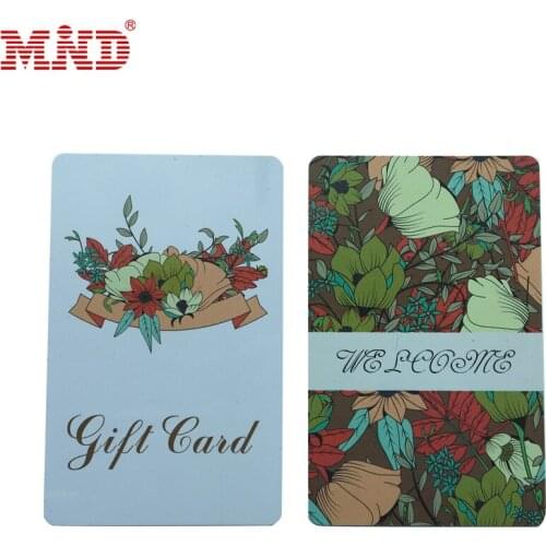 Custom printing gift card store sales promotion festival activity pvc gift card or Supermarket membership pvc plastic vip card