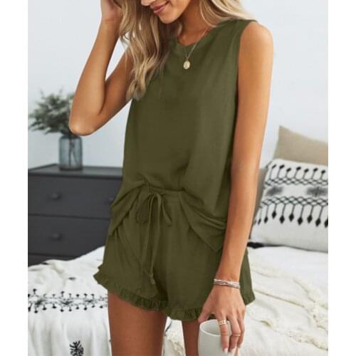 Products Ladies Round Neck Wu Xiuping Pullover Sexy Fashion Tracksuit Beach Party Wear Summer Solid Color Round Neck Caual New