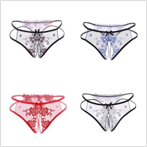 Women open crotch lingerie crotchless erotic underwear panties lingerie sexy thong and G Strings intimate lace briefs sexy