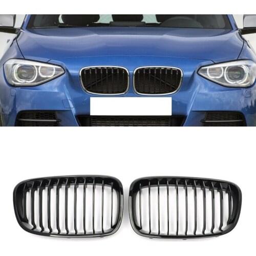 1 Pair 51137262119 Front Bumper Kidney Grille Fit For BMW 1 F20 5-door F21 3-door Pre-facelift 2012 2013 2014 2015 51137262118