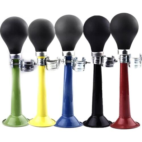 1 Pc Bicycle Air Horn Hooter Bell Non-Electronic Retro Bike Bell Alarm Bugle Silicone Squeeze Bulb Trumpet Cycling Bicycle Horn