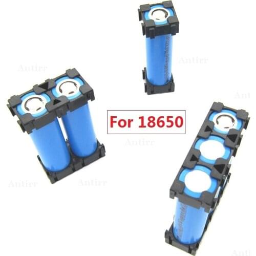20pcs Plastic 1/2/3 Cell 18650 Battery Holder Bracket Cylindrical Li-ion Batteries Pack fixture Anti Vibration Case Storage Box