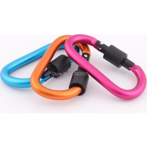 3pcs/lot aluminum alloy 78*40mm buckle and hook for outdoor carabiner practical buckles