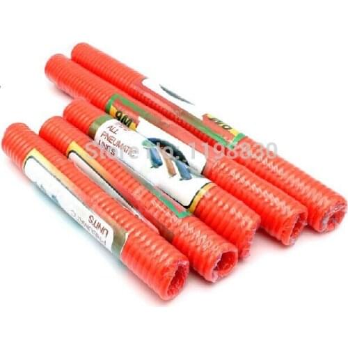Free shipping Polyurethane PU Pneumatic Air Compressor Hose Tube Orange 8mm x 5mm 6M/9M12M/15M