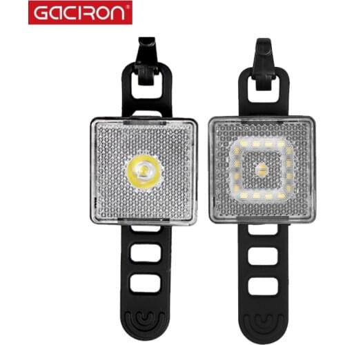 Gaciron 80 LM Bike Taillight Spotlight/Floodlight Smart Bicycle Warning Lights MTB Road Bike Front Rear Lamp Cycling Accessories