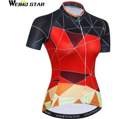 Weimostar 2018 Team Racing Cycling Jersey Women Summer mtb Bike Jersey Shirt Ropa Ciclismo Breathable Bicycle Cycling Clothing