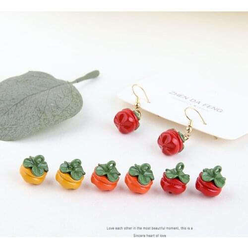 Life Fun Simulation Mini Pinecone Alloy Drop Oil Pendant Pendant DIY Handmade Jewelry Earring Material Fitting