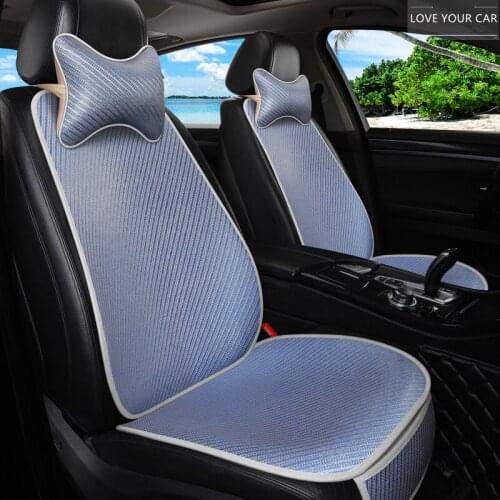 New summer cool cushion car seat cushion single butt cushion three-piece ice vine net red with backrest breathable seat cushion