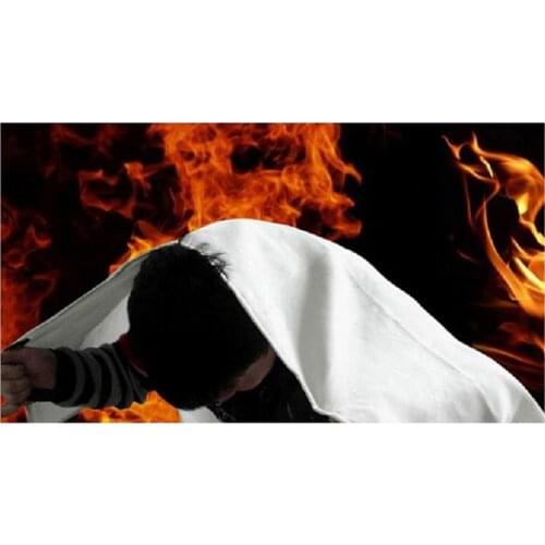 Thicker style House Security Assistance 1mX1.5m fire blanket,auto use, escape special fire equipment, fire fighting material