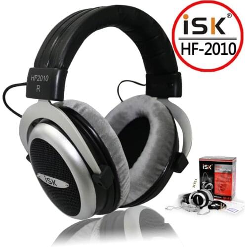 Original ISK HF2010 Semi-open Monitor Headphone HiFi Stereo Earphone Studio Recording Audio Headset Noise Canceling Headphones