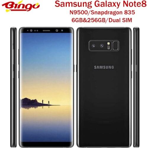 Samsung Galaxy Note8 N9500 6GB&256GB Note 8 Original Unlocked LTE Phone Snapdragon 835 Octa Core 6.3" Dual 12MP Dual SIM