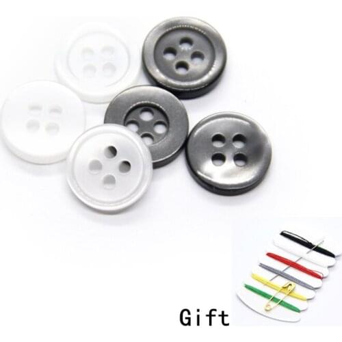 9-12mm Imitation Shell Shirt Buttons Transparent Pearl Button For Clothing Coat Decorative Handmade DIY Accessories Wholesale