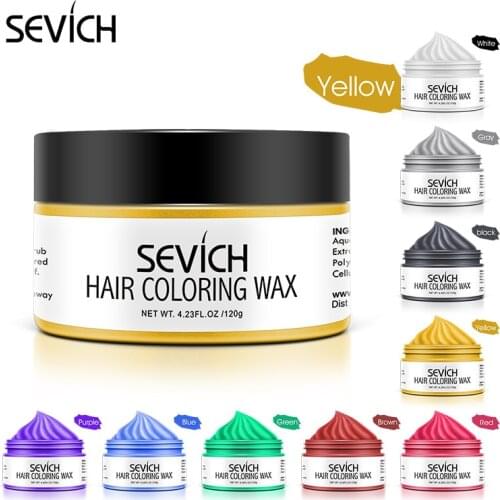 Gray temporary hair color wax men diy mud One-time Molding Paste Dye cream hair gel for hair coloring styling silver grey 2021
