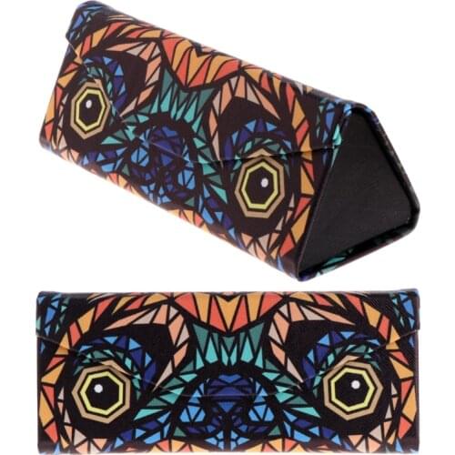 Triangle Foldable Glasses Case Cartoon Animal Eyeglasses Sunglasses Storage Box