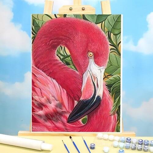 Animal Bird Flamingo Paint By Numbers Kit Oil Paints 40*50 Picture By Numbers Photo Decorative Paintings For Handiwork