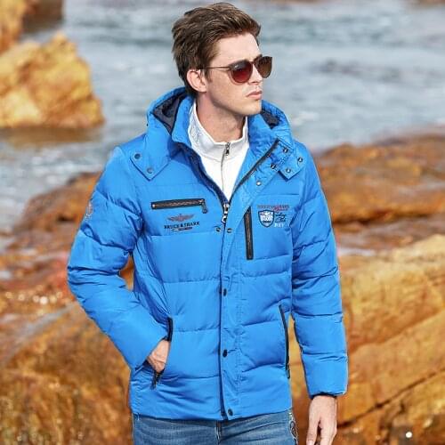 Winter Men Jacket Best Quality Thermal Thicken Coat Snow blue Parka Male Warm Outwear Men Fashion gray Duck Down Feather Jacket