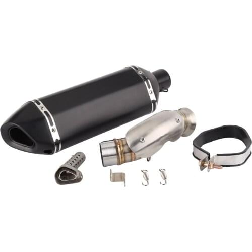 790 Motorcycle Exhaust Muffler And Link Pipe System For KTM Duke 790 2018 2019 Carbon Fiber Escape Slip on