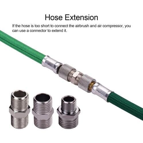 9pcs Airbrush Adapter Kit Multi-Size Fitting Connector Set for airbrush air hose Compatible with Badger Paasche Airbrush