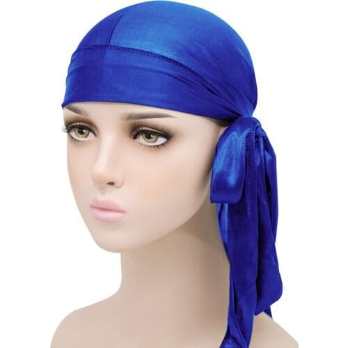African Hat Muslim Hijab Unisex Long Tail Pirate Hat Men Women Hip Hop Dance Cap New Style Muslim Turban Head Hat Islam Hijab