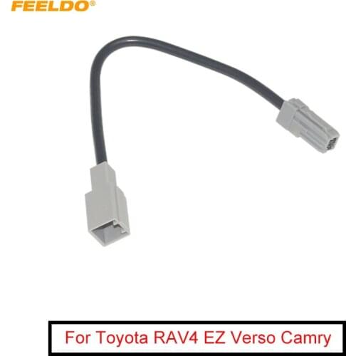 FEELDO Car Audio Input Media Data Wire Original Plug Male To Female USB Adapter For Toyota RAV4 EZ Verso Camry Cable