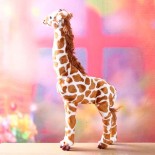 Large 55cm giraffe toy hard model decoration gift h1222