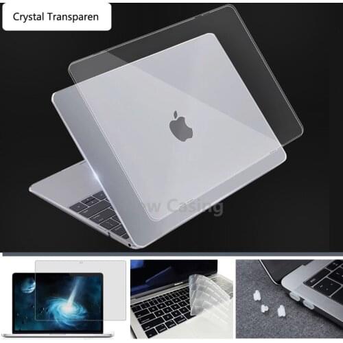 4 in 1 Crystal Cover for Macbook Air 13 Case M1 Chip A2337 A2179 A1932 Touch Bar Pro 16 11 12 15 in New Pro 13 Case A2338 A2289