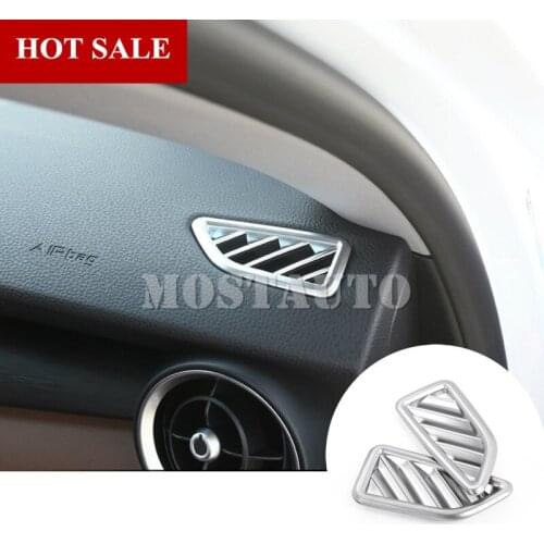 For Alfa Romeo Stelvio Interior Dashboard Air Vent Outlet Trim Cover 2017-2019 2pcs Car Accessories Interior Car Decor Car Trim