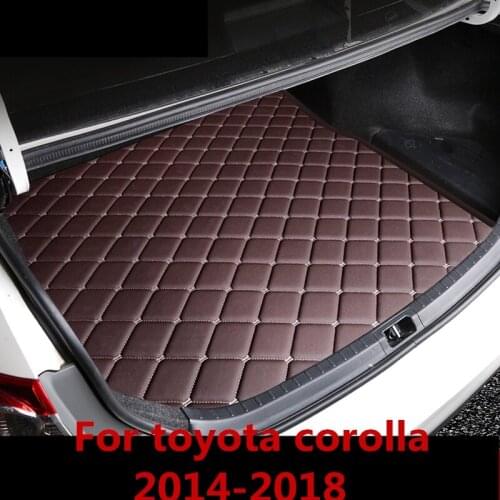 For toyota corolla 2014-2018 Car wind Custom car trunk mat Cargo Liner Interior Carpet car styling decoration Auto Accessories