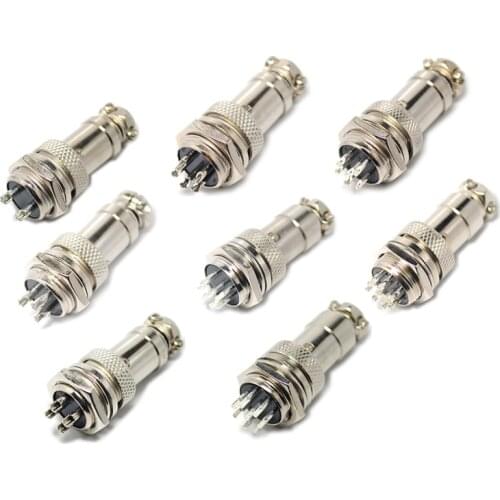 GX-16 Round aviation socket plug wire panel 2/3/4/5/6/7/8/9/10 Pin Male & Female 16mm