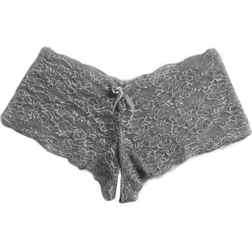Lace Open Woman Panties Sexy Transparent Breathable Elastic Female Underwear Elegant Simple Adjustable Slim Fit Ladies Knickers