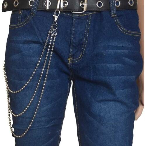 Metal pants chain Belt Men Women punk hip hop Rock waist chain wild nightclub accessories Gift Belts Chain 8006