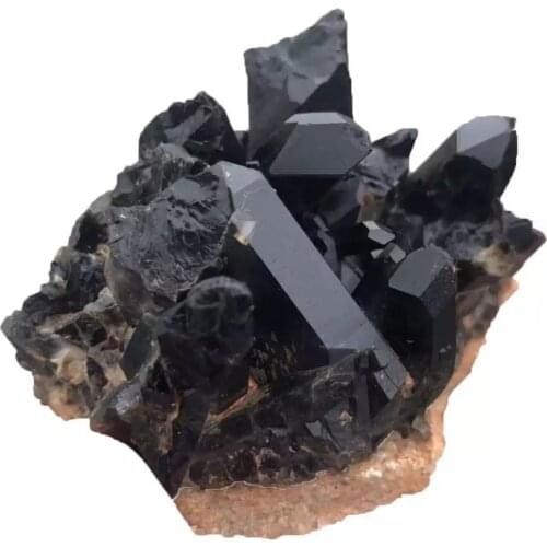 MOKAGY Natural Black Smoky Quartz Stone Cluster Ornament Crystals 1500g-1800g 1pc