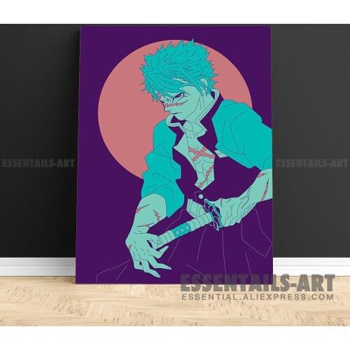 Sanemi Demon Slayer Canvas Wall Art Painting Decor Pictures Bedroom Study studio print Living kid Room Home Decoration Prints