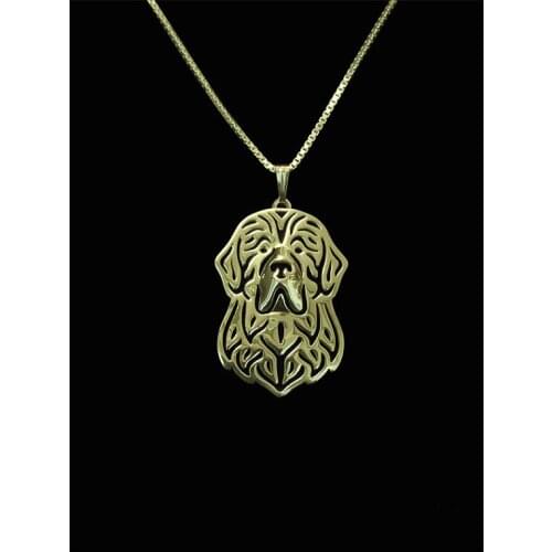 New Unique Romantic Gold Silver Color Newfoundland Pendant Necklace Hunger Games Necklace Women Best Friend Choker