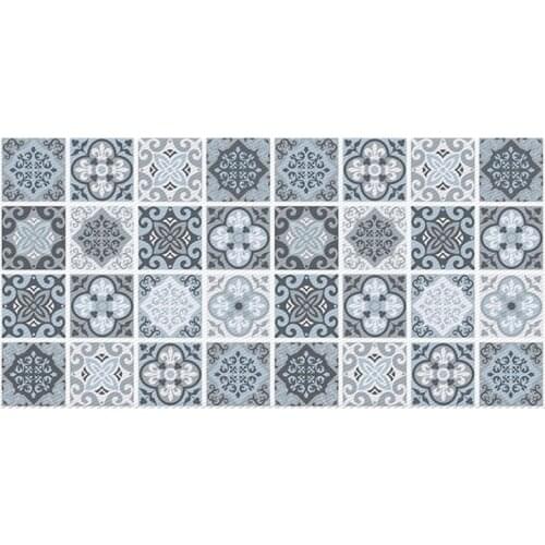 Anti-Skid Wear-Resistant Flooring Stickers Waterproof Simulation Tiles Paste Living Room Bathroom Floor Decal 120X60Cm-ABUX