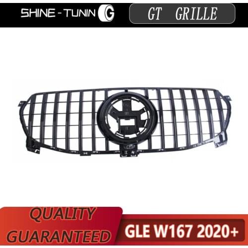 All new Car styling Middle grille ABS plastic front Diamond GT style grid for Mercedes-Benz GLE -class W167 2019